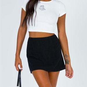 COPY - princess polly Selby mini skirt Black